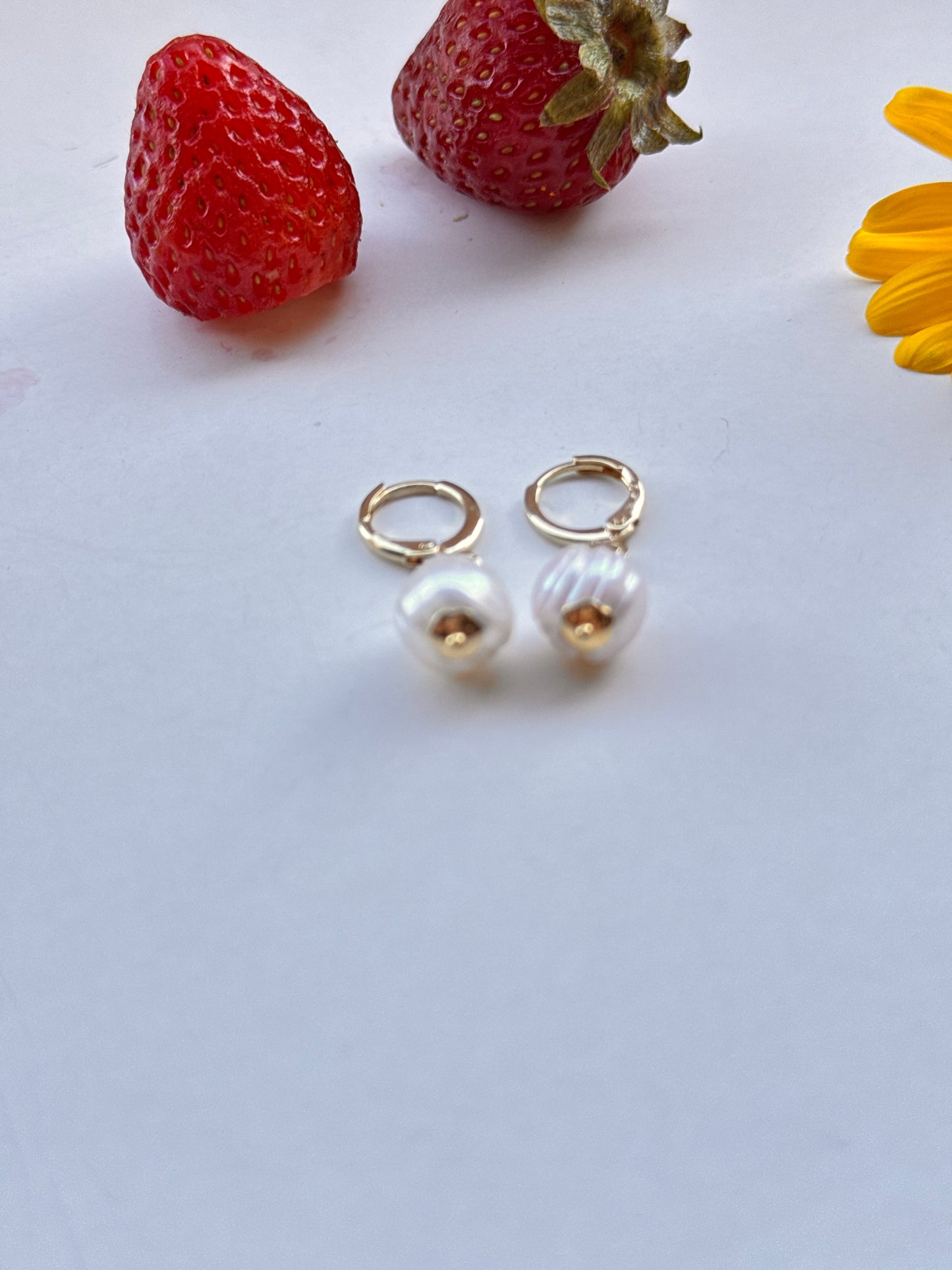 Aros madre perla (redondos)