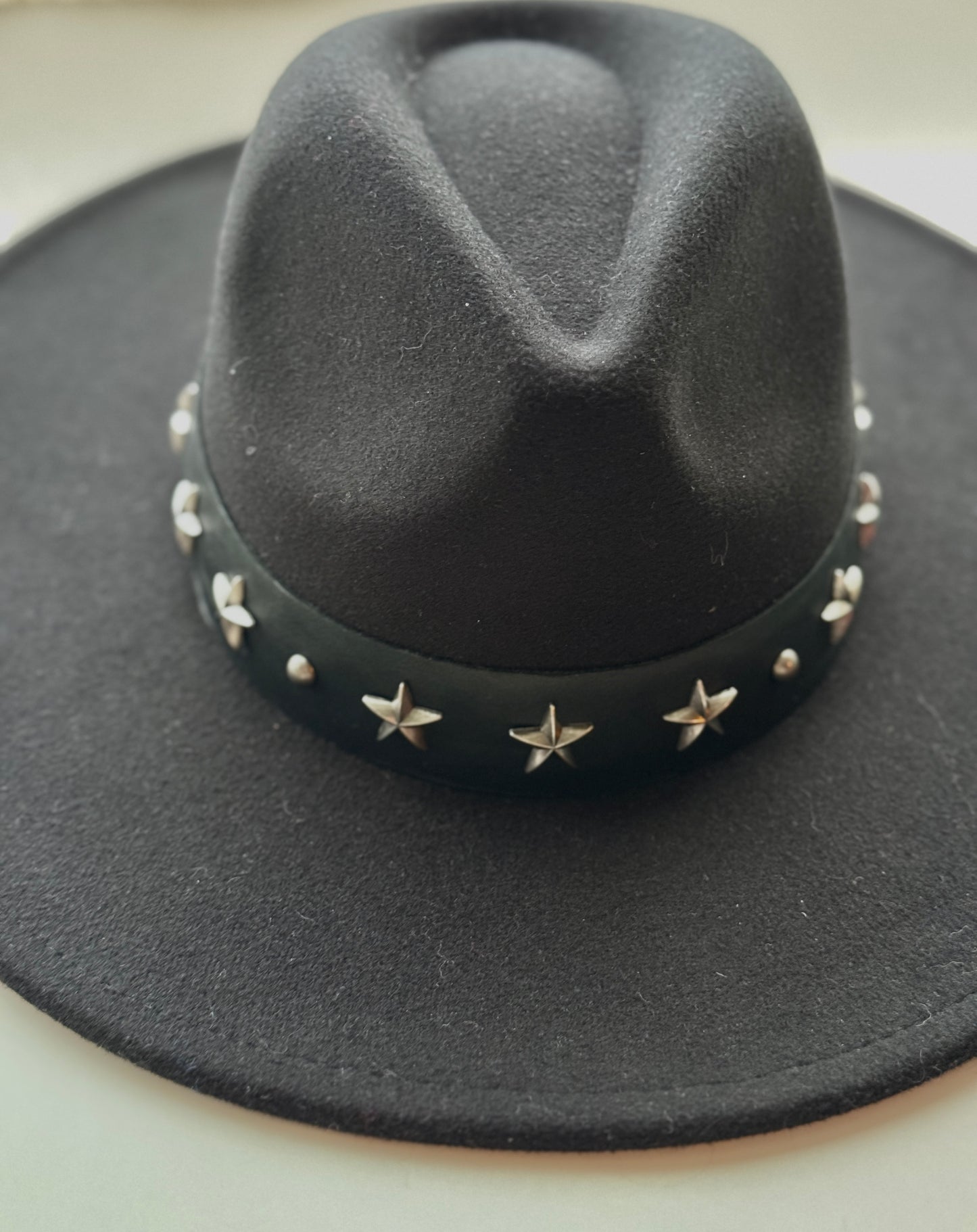 Sombrero Garza estrellado negro