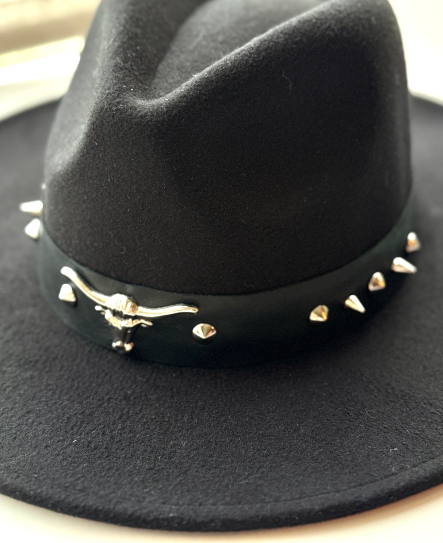 Sombrero Bagual Negro cuero