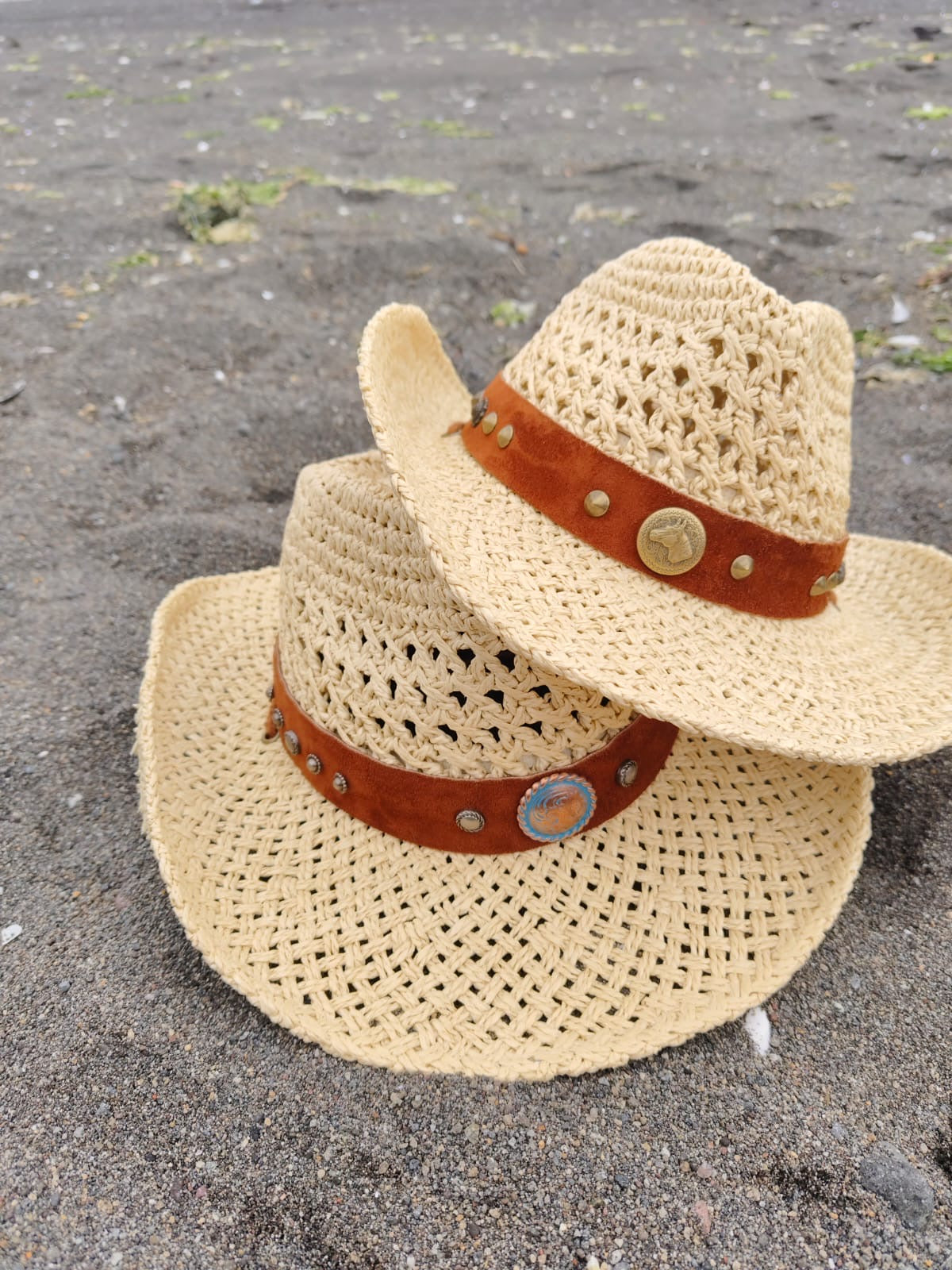 Sombrero Boho Cow fibra