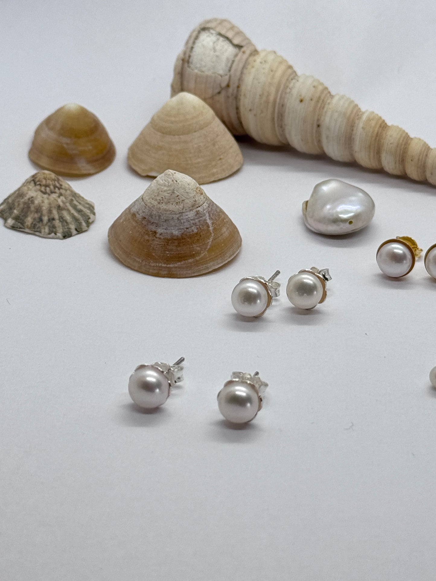 Aros Kö botón de perla