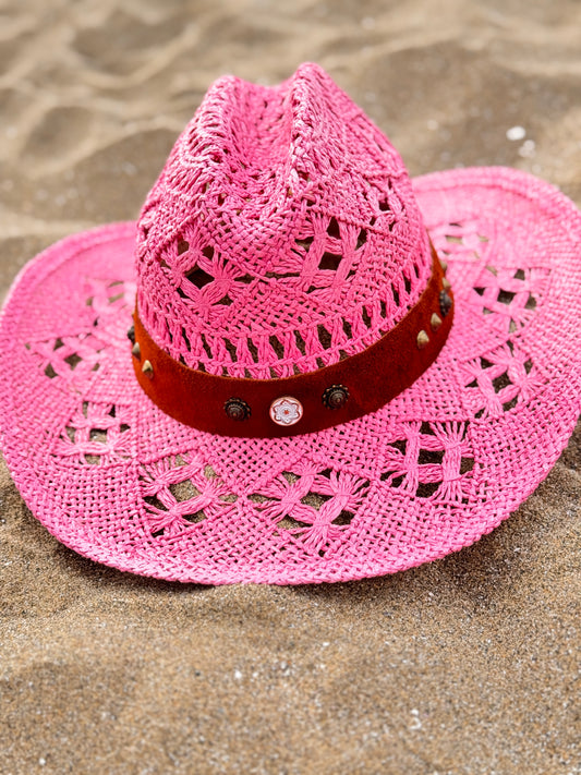 Sombrero Rosa María fibra