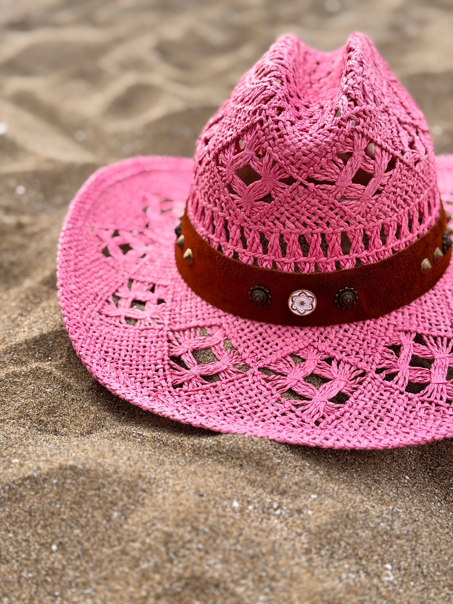 Sombrero Rosa María fibra