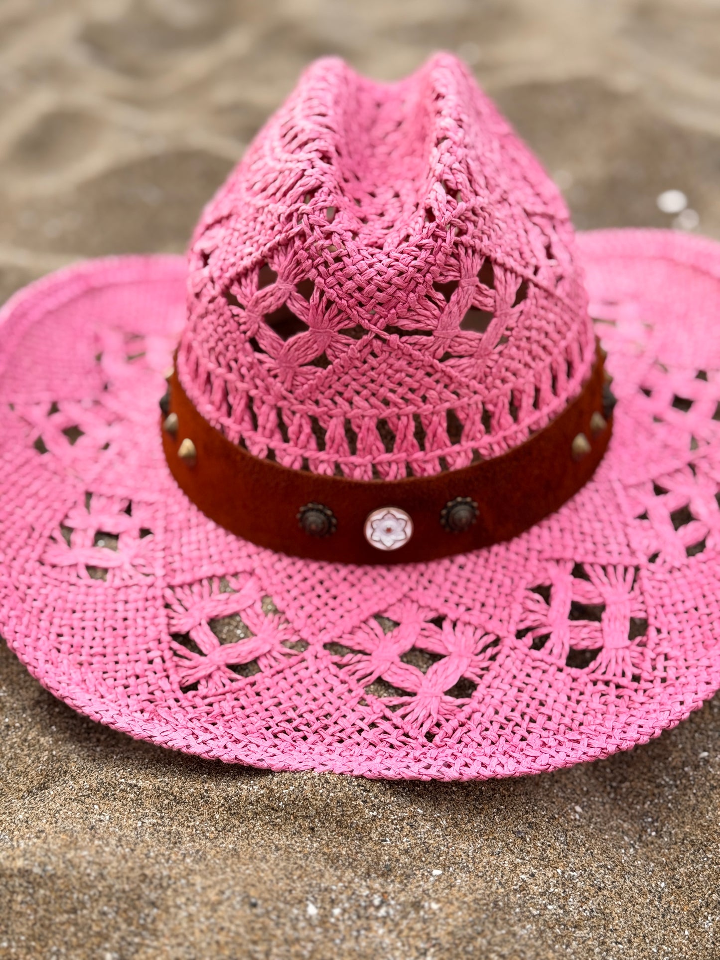 Sombrero Rosa María fibra