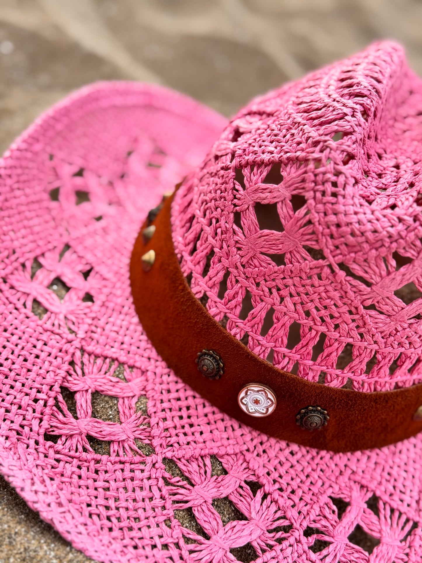 Sombrero Rosa María fibra