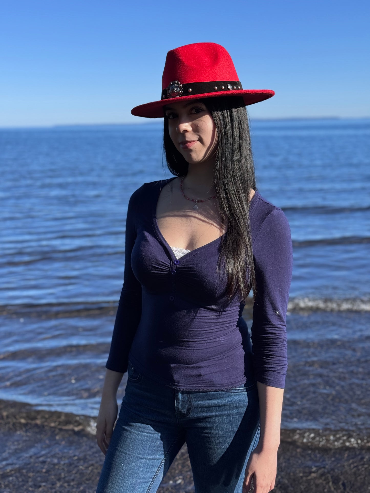 Sombrero Tahiel Rojo Italiano