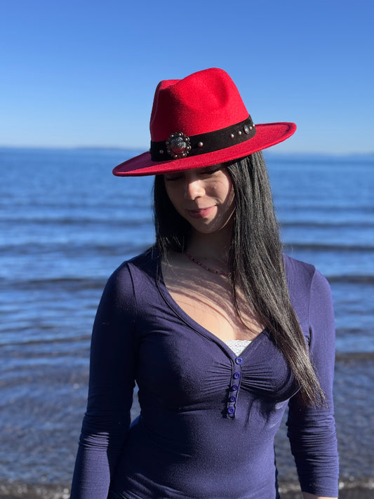Sombrero Tahiel Rojo Italiano
