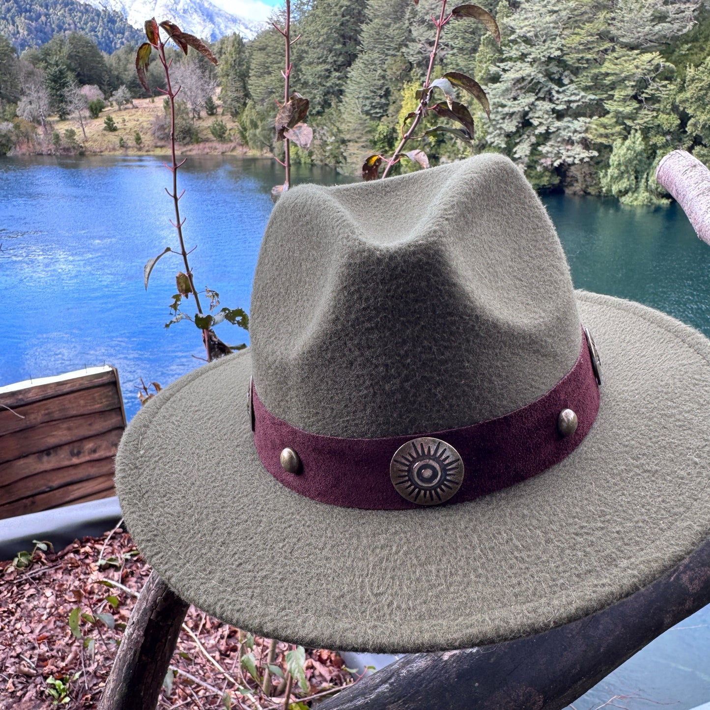 Sombrero Lahuen verde musgo