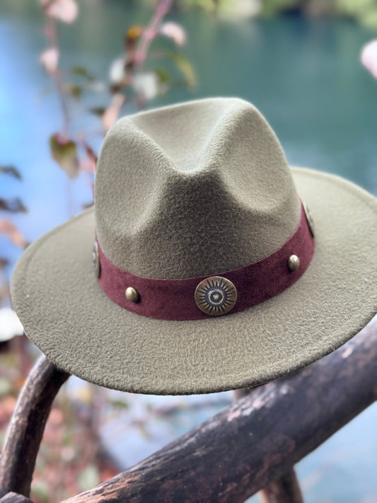 Sombrero Lahuen verde musgo