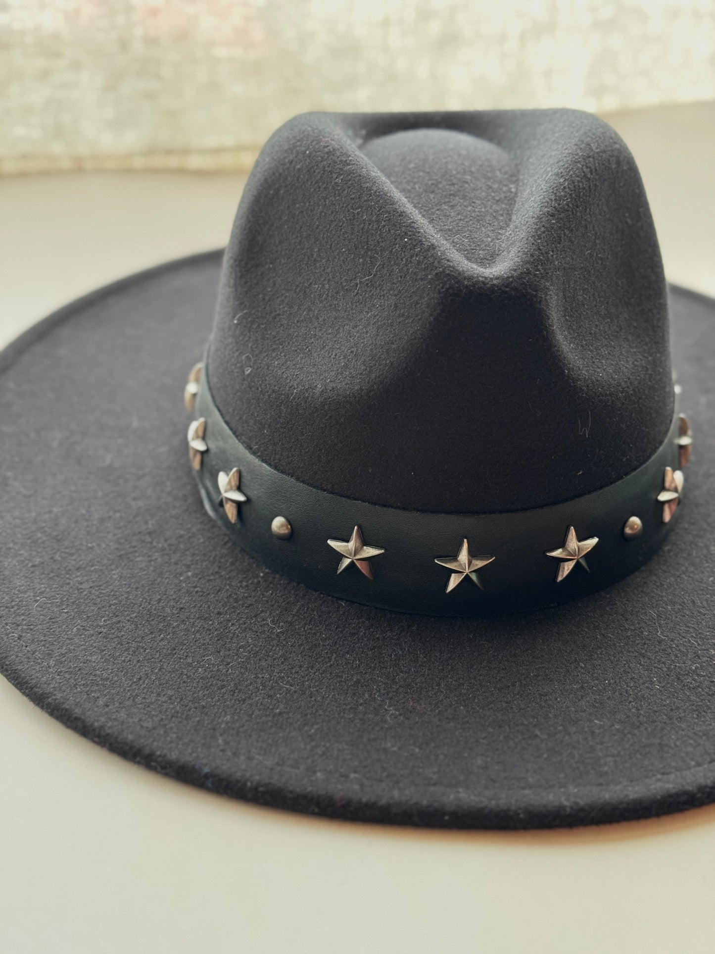 Sombrero Garza estrellado negro