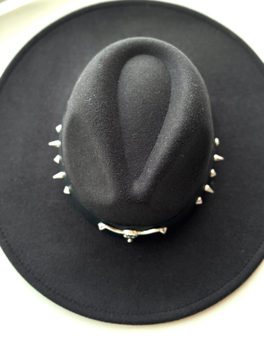 Sombrero Bagual Negro cuero