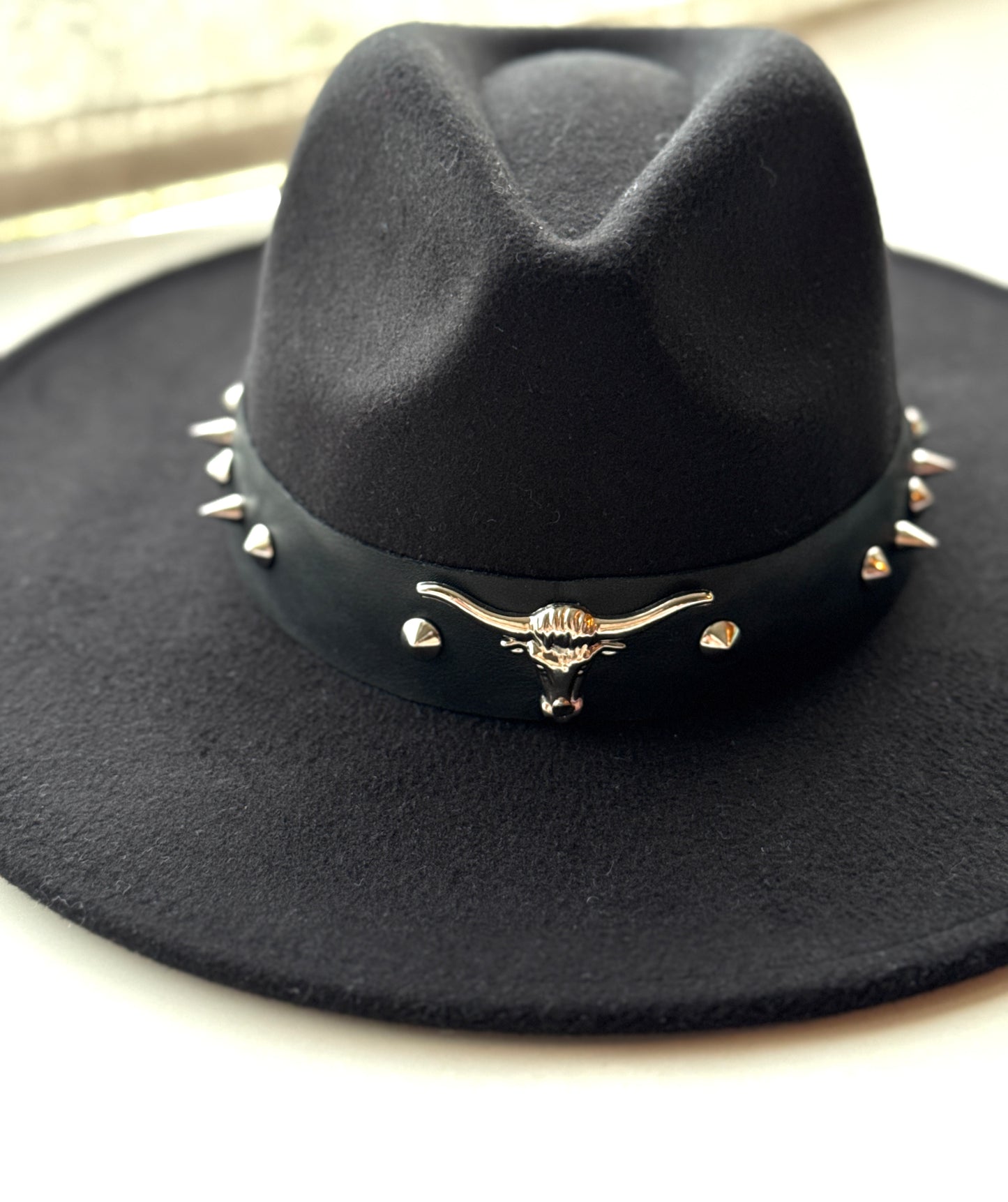 Sombrero Bagual Negro cuero