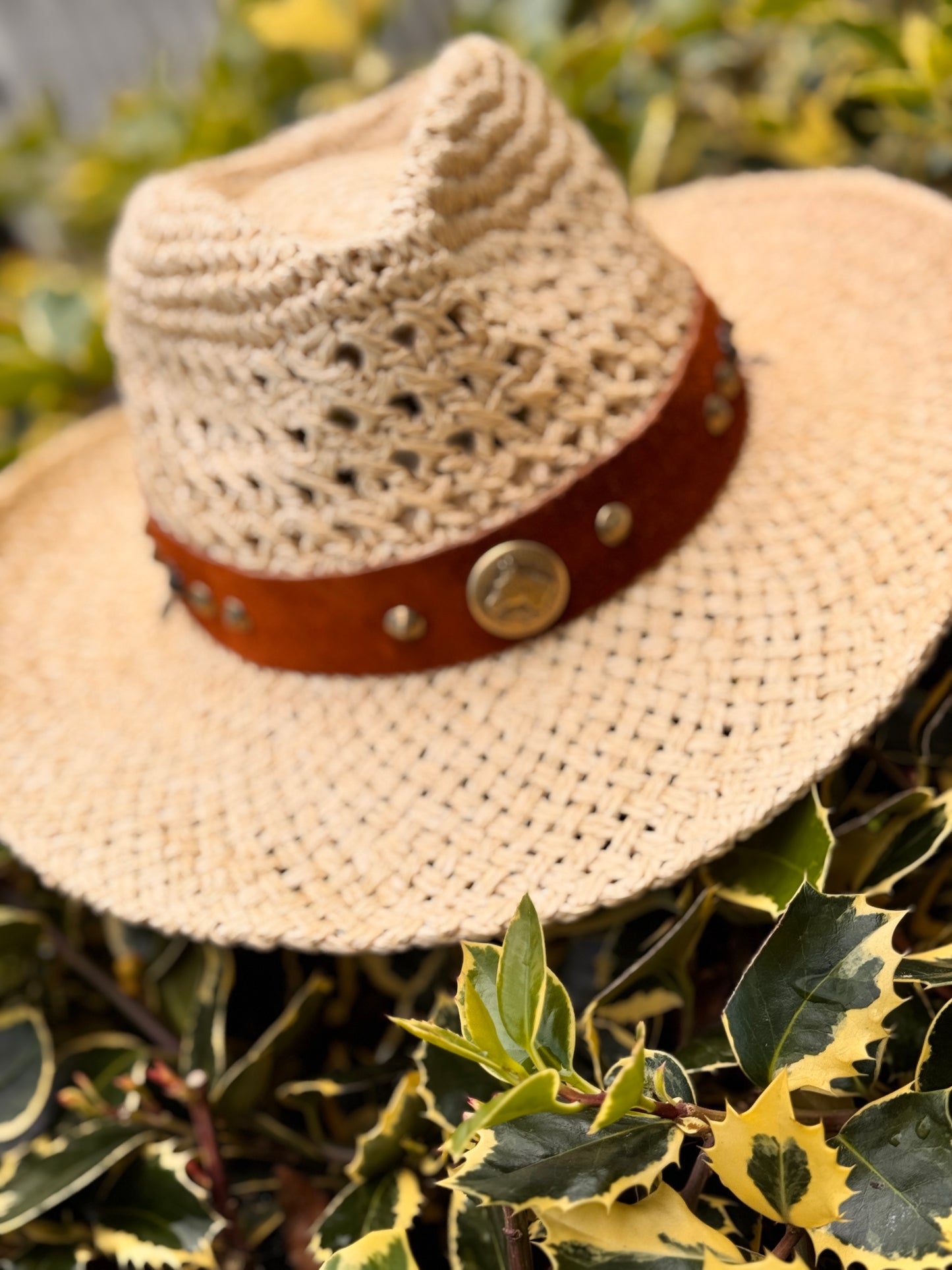 Sombrero Boho Cow fibra