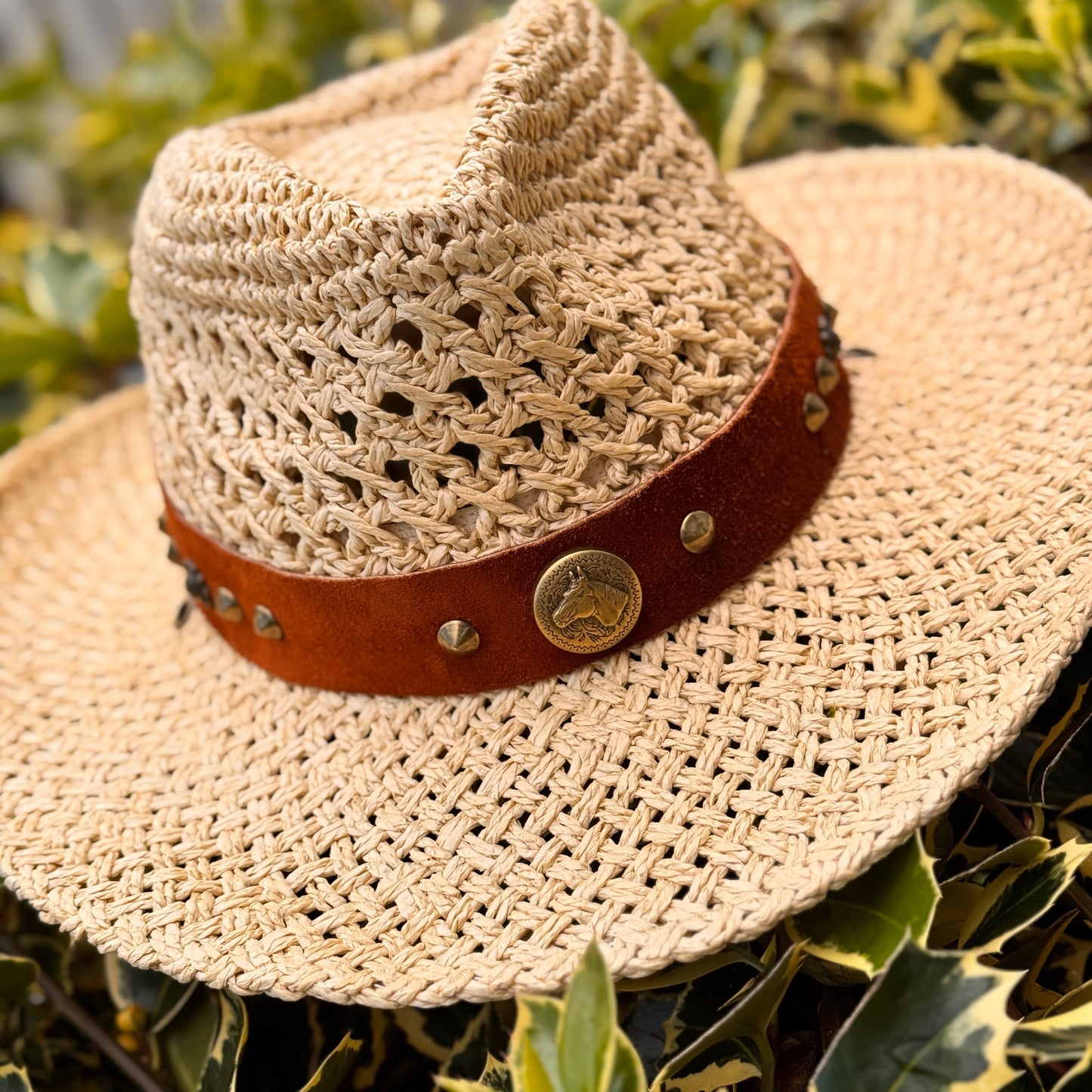 Sombrero Boho Cow fibra