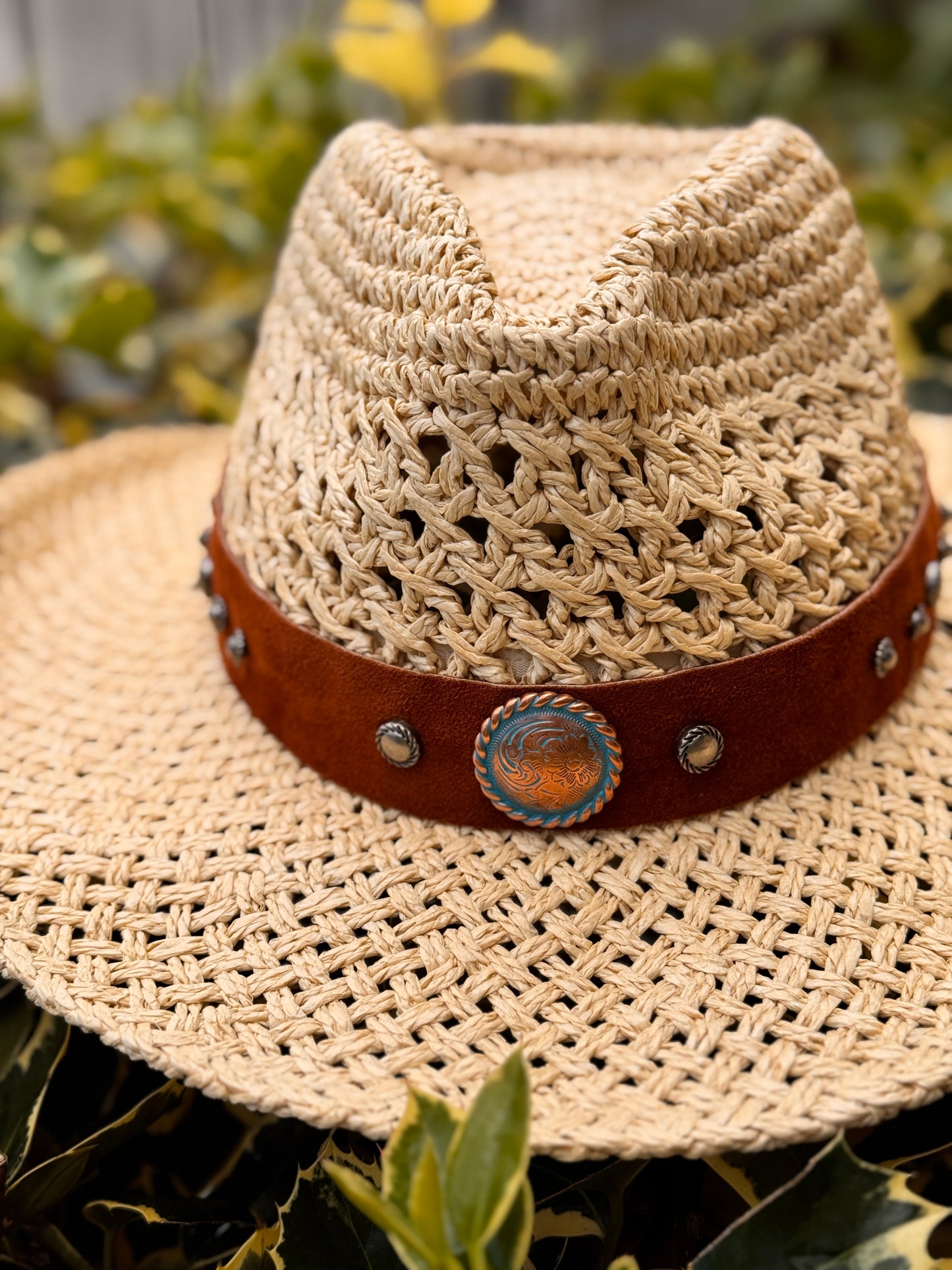Sombrero Boho Cow fibra