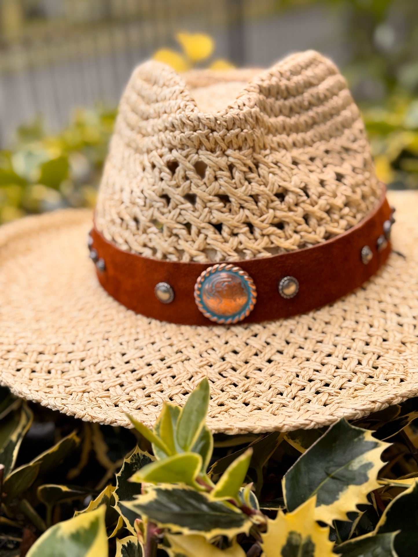 Sombrero Boho Cow fibra