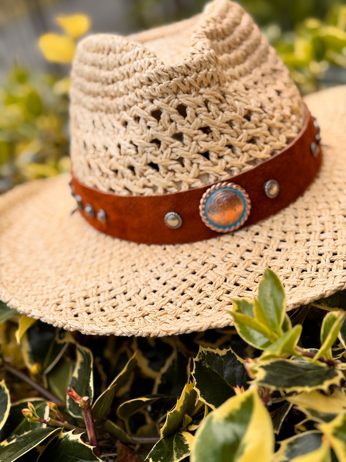 Sombrero Boho Cow fibra