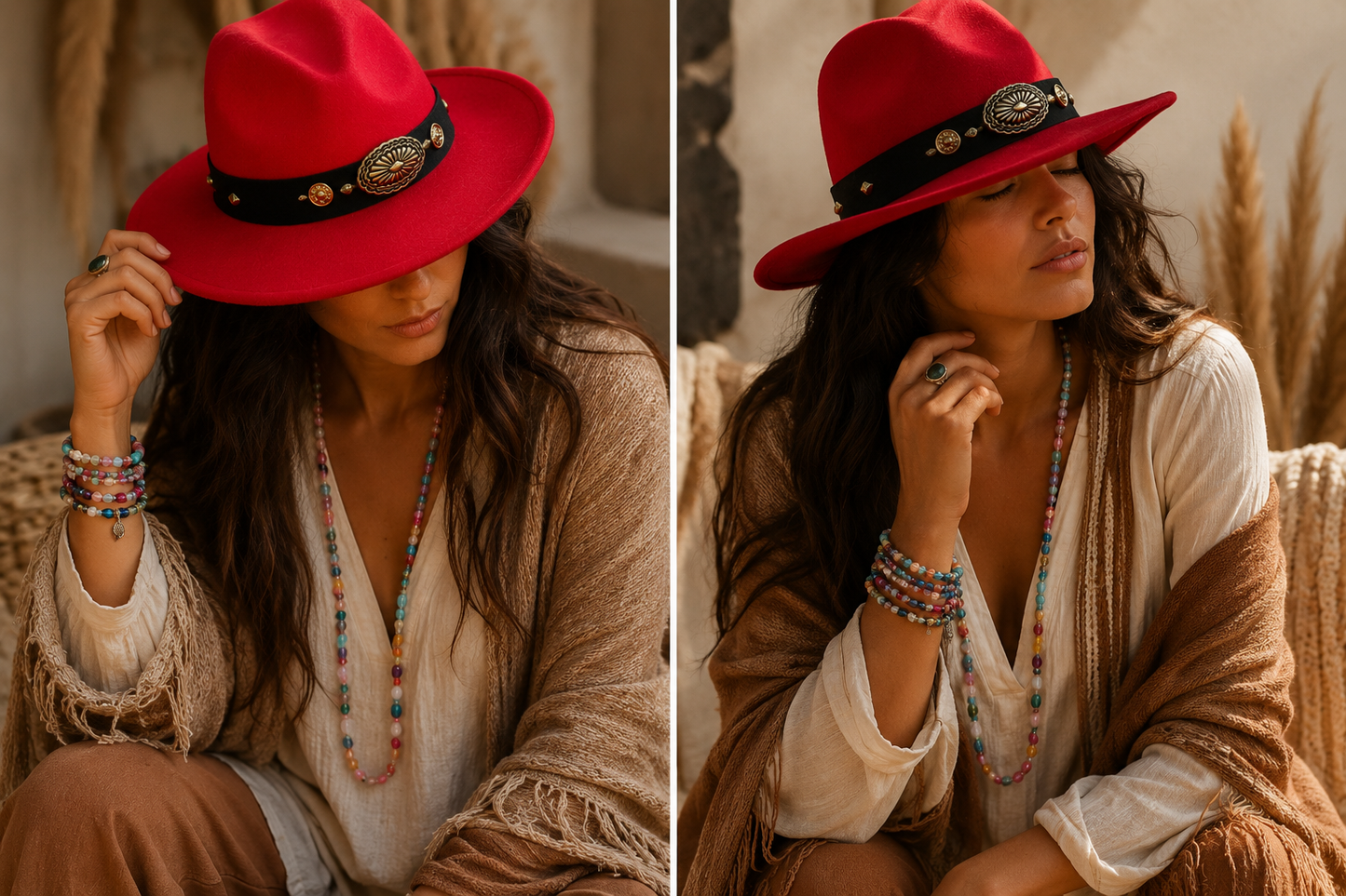 Sombrero Piwke (Fieltro Rojo)