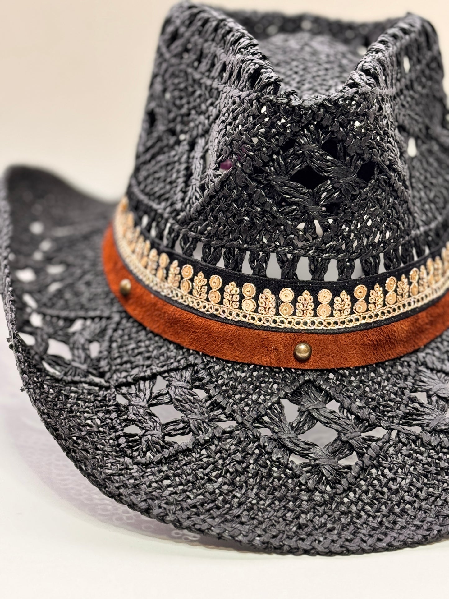 Sombrero Cow Antu Negro